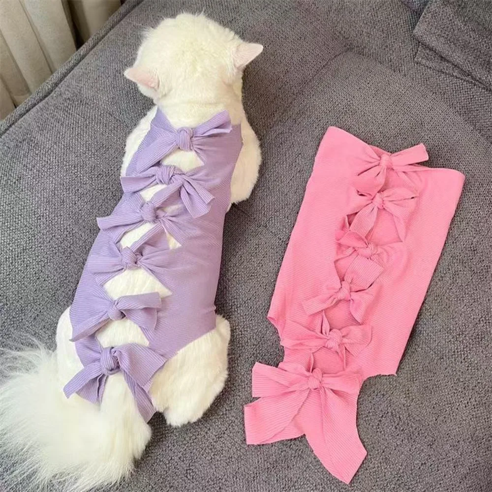 Small/Medium/Large Cat Dog Sterilization Clothing Smooth Comfortable Pet Recovery Cloth Easy To Wear Breathable