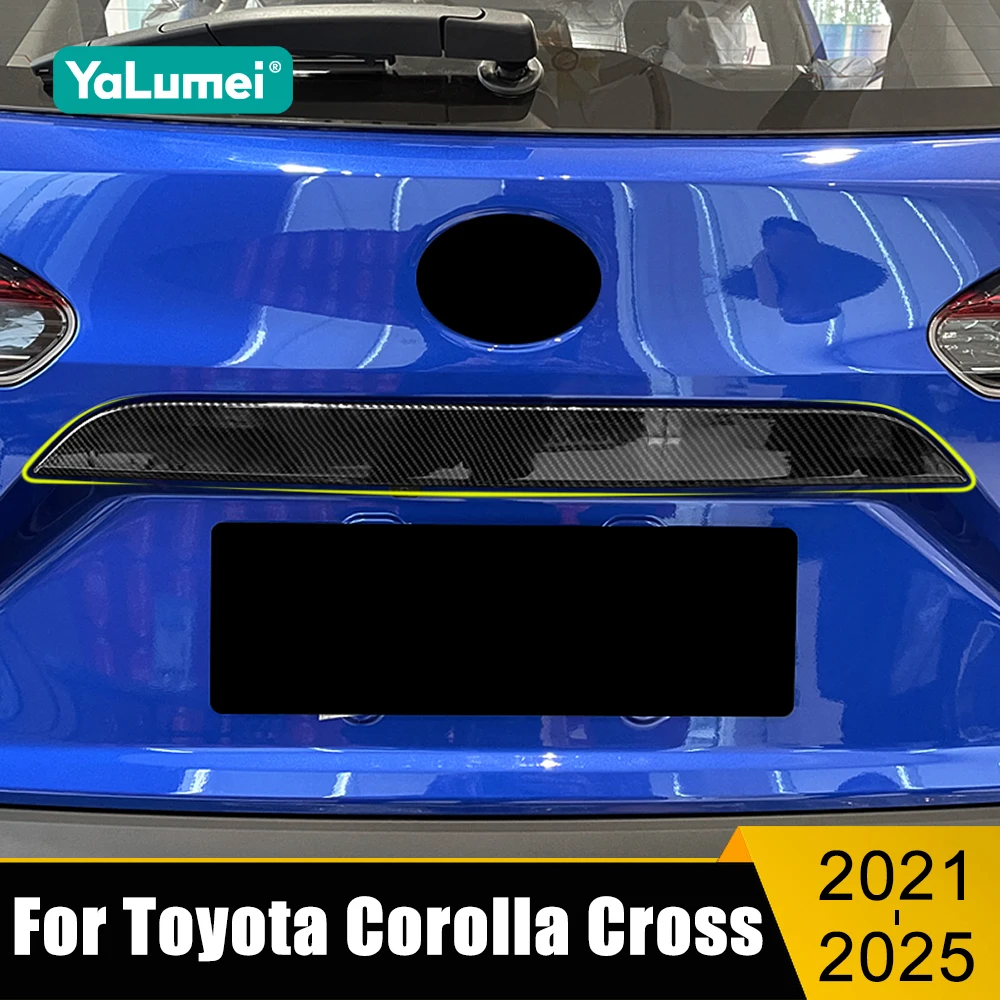 

Автомобильные аксессуары для Toyota Corolla Cross XG10 2021-2023 2024 2025, задняя крышка багажника, край задней двери, накладка на рамку, наклейка