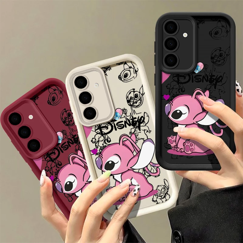Etui na telefon Disneys Stitchs Angel Cute Couple do Oppo Reno13 Reno12 Reno11 Reno10 Reno8 Reno7 Reno6 Z T F Pro Plus 4G 5G SoftTPU