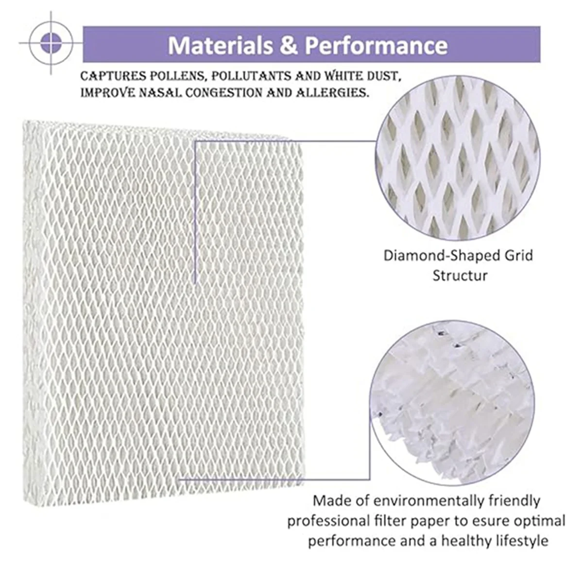 خرطوشة فلتر 4 عبوات فلتر HFT600 T مرطب فتل لمرطب برج التعبئة العلوي HEV615، HEV620، HFT600PDQ