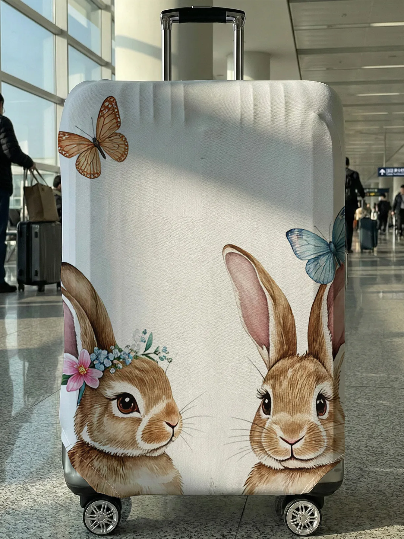 

Защитный чехол для багажа Double Rabbit Butterfly, подходит для чемоданов 18-32 дюймов, чехлы для ручек чемоданов, аксессуары для путешествий.