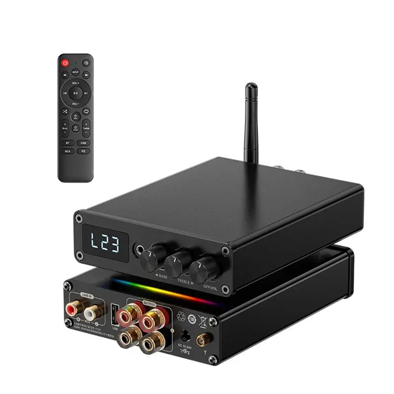 [B24B!】 Bluetooth Receiver For Home Stereo Digital Amplifier Board Bluetooth 5.3 Amplifier EU Plug