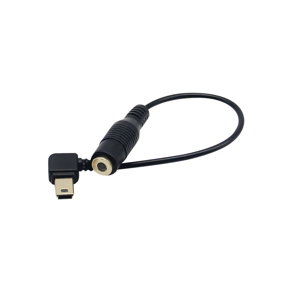 Microphone Adapter Mini USB Male To 3.5mm Jack Female Data Cable Audio Cable Cord Sports Camera Accessories For GoPro Hero3/3+/4