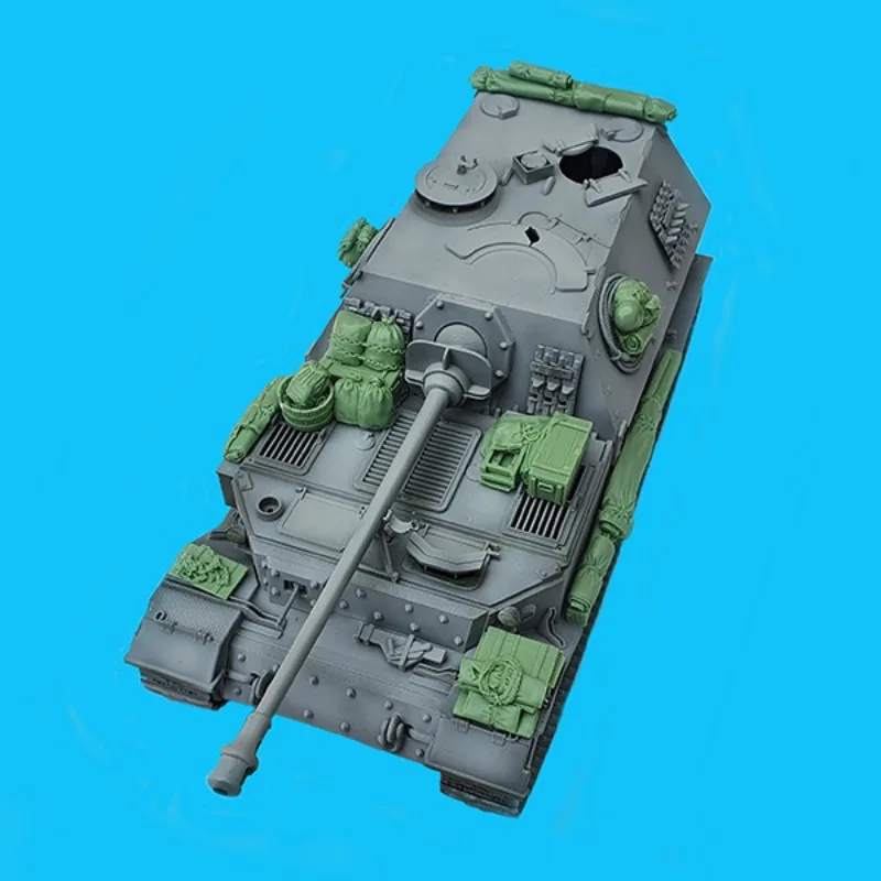 Accesorios para tanque de resina a escala 1/35, tanque de escena Elefant Sd.Kfz 184, juego de accesorios (para Italeri), miniatura sin pintar