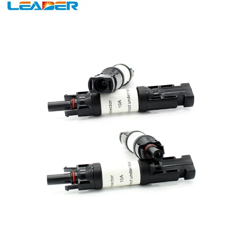 Imagem -05 - Soalr Leader-macho para Fêmea pv Fuse Holder Solar Conector de Proteção pv 10 12 15 20a Novo Atacado 50 Pcs por Lote