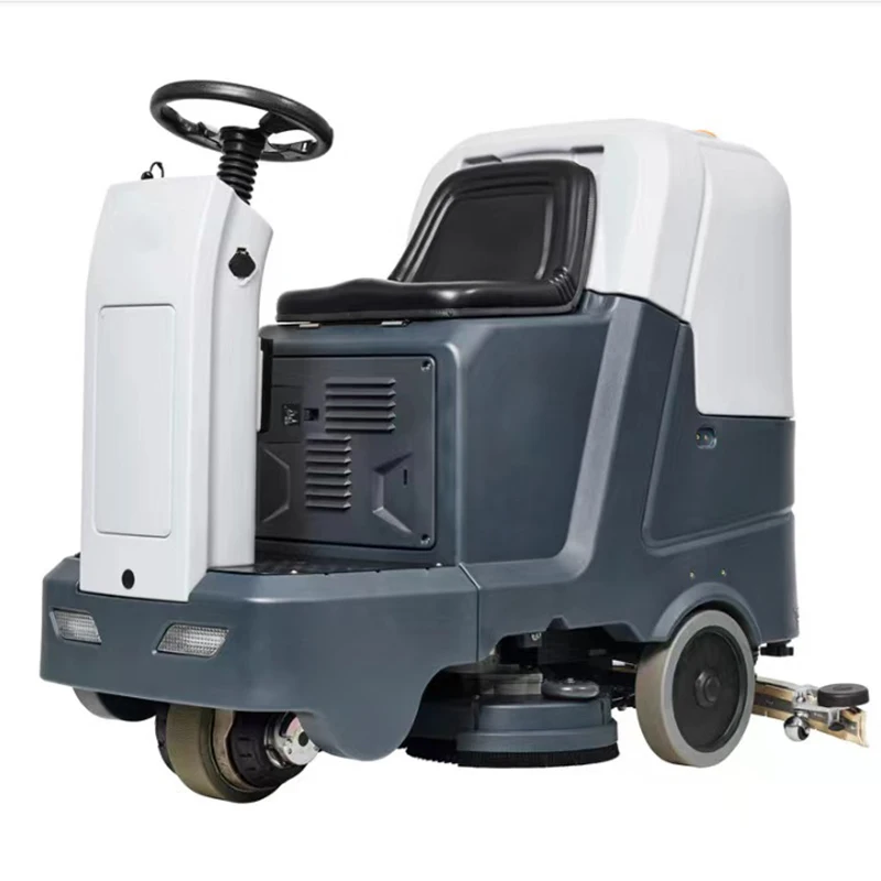 Factory shopping mall floor washing truck supermarket electric sweeper seat driving floor washing machine