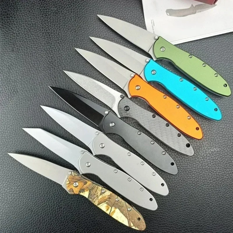 KS 1660 Ken Onion Leek Assisted Open Pocket Folding Knife 8Cr13Mov Blade 14C28N Handles Outdoor Camping Hunting Knife