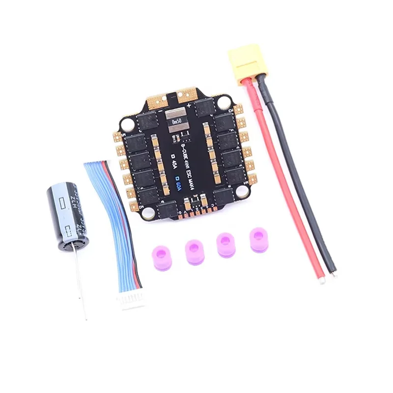 UAngel 4IN1 45A 60A ESC BLHELI_S Support 3-6S brushless motor Support DShot300 600 Multishot Oneshot PWM FPV F4 Flight Control