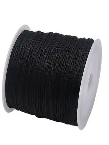 45m/roll 0.8mm Crafts Nylon Cord For Jewelry Making Beading Braided Nylon Satin String for Bracelets Rattail Trim Chinese Knot ﻿