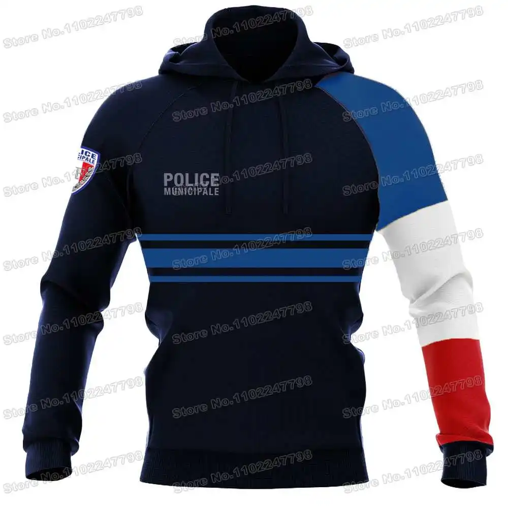 2024 France Municipal Police Hoodies French Sweatshirt Men Tracksuit Streetwear Winter Casual Pullover Jackets Unisex Coats