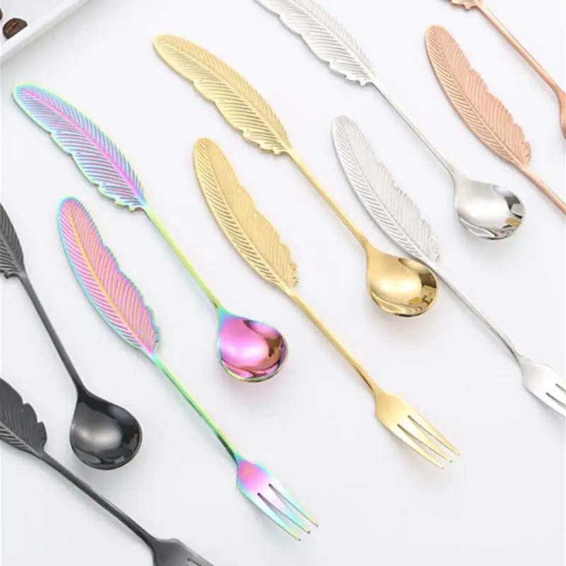 Creative Spoon Exquisite Craftsmanship Durability Creative Handle Design Resistant To Scratches Aging