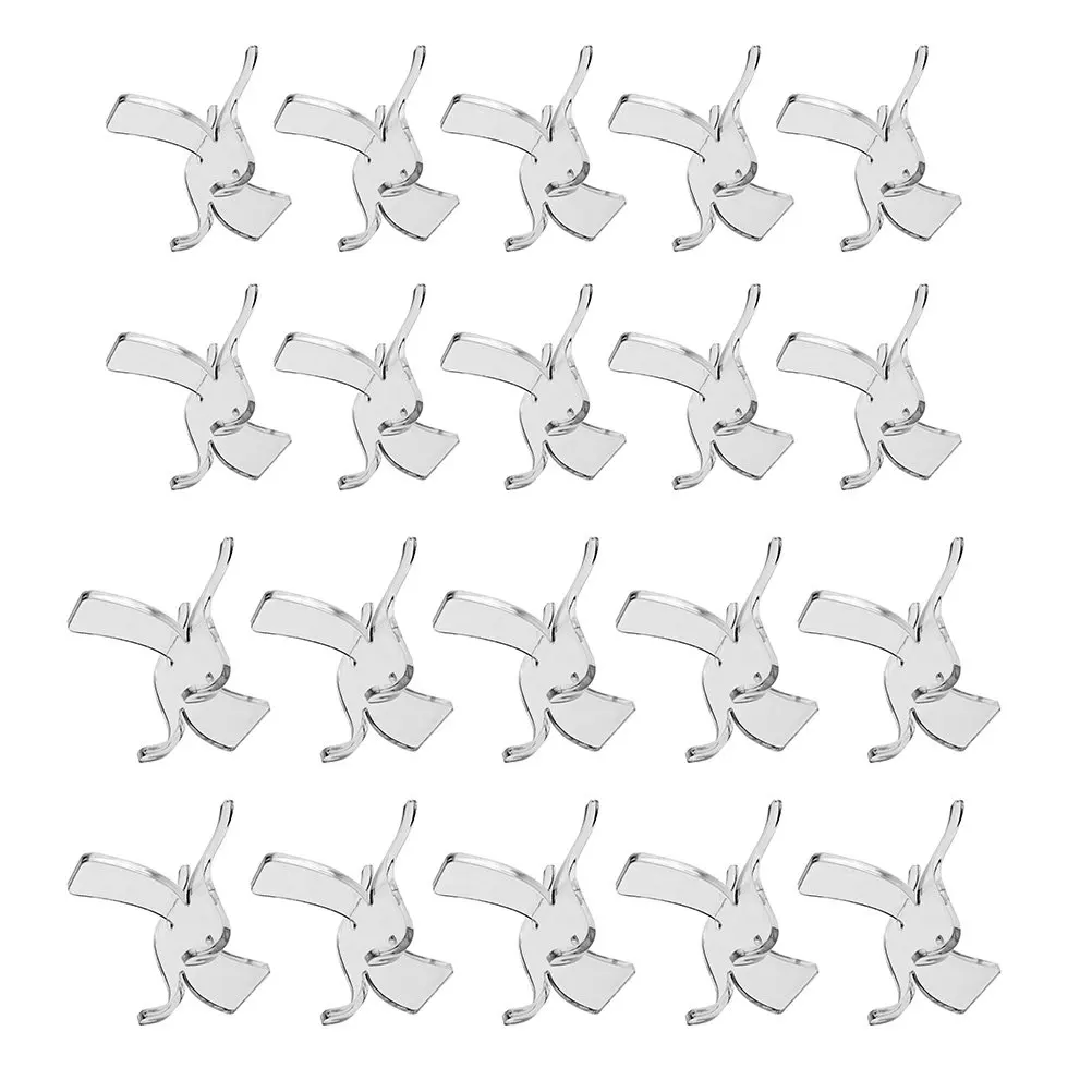 20Pcs Acrylic Display Stands Clear Transparent Triangle Holder for Mineral Agate Coral Rock Pottery Glass Art