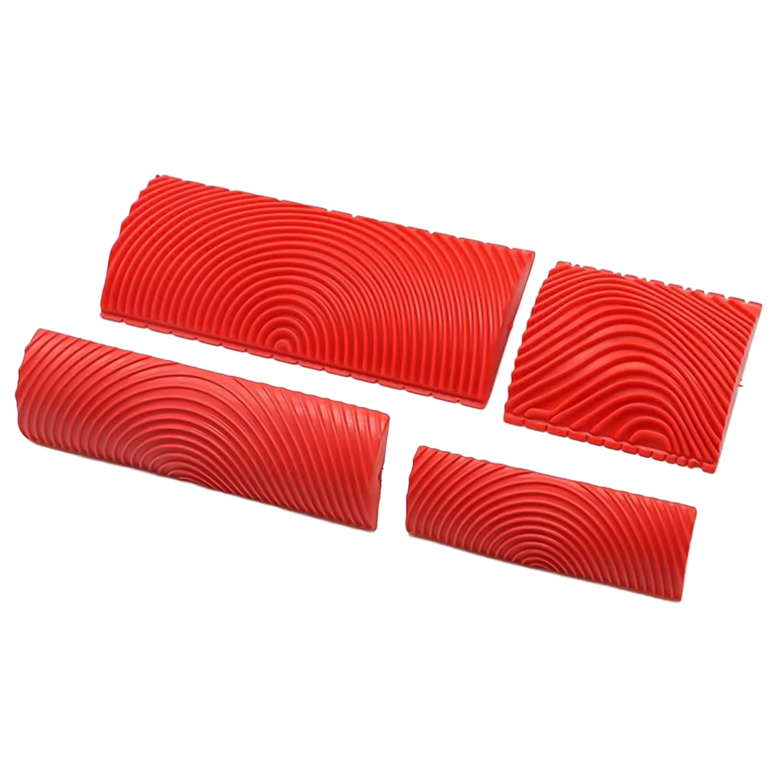 4pcs Rubber Wood Graining Tools Rubber Empaistic Wood Texture Painting Tool for DIY Wall Room ration
