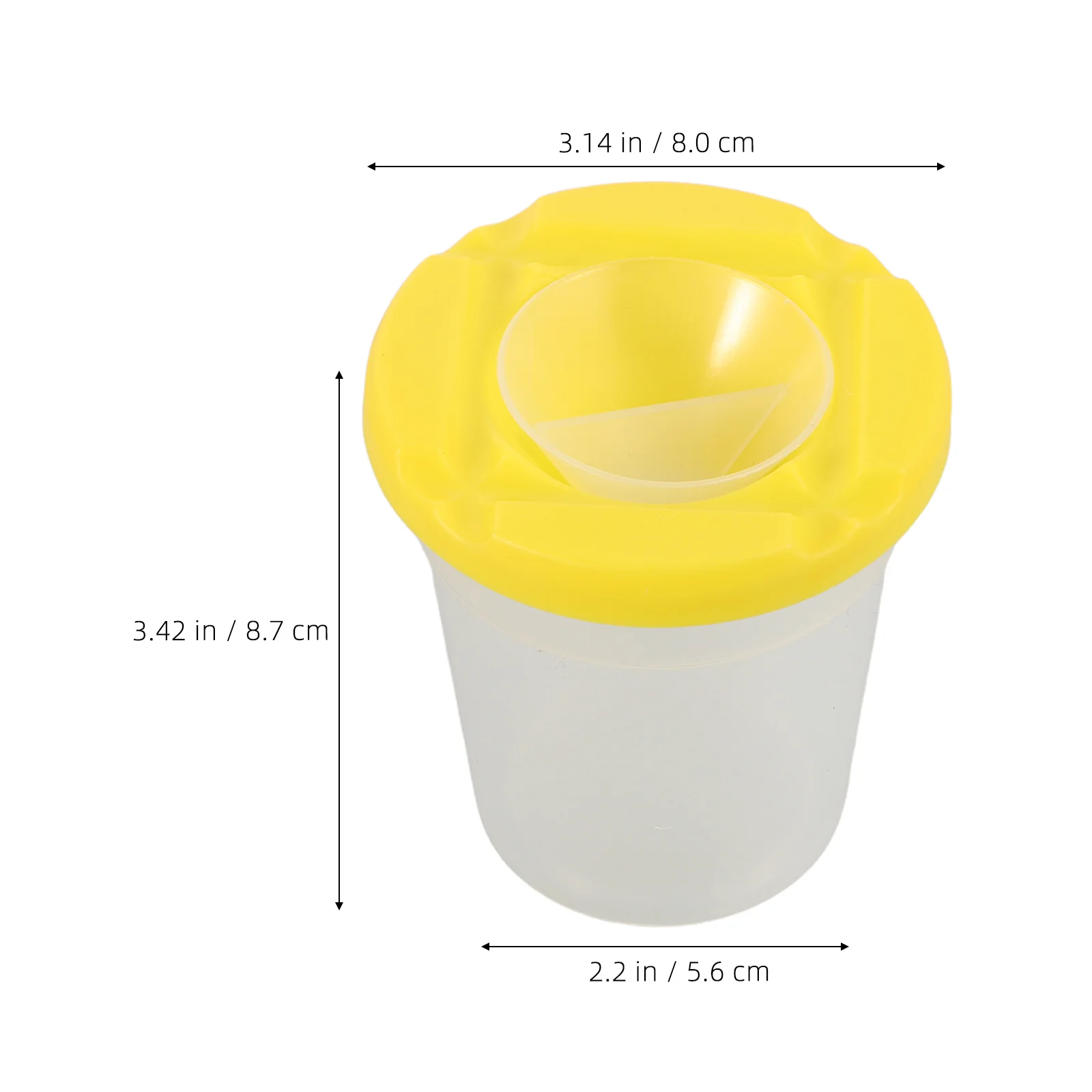 1 set per bambini pennello tazza di lavaggio a prova di fuoriuscite vernice plastica tazza di miscelazione penna secchio di lavaggio pittura multifunzionale per bambini