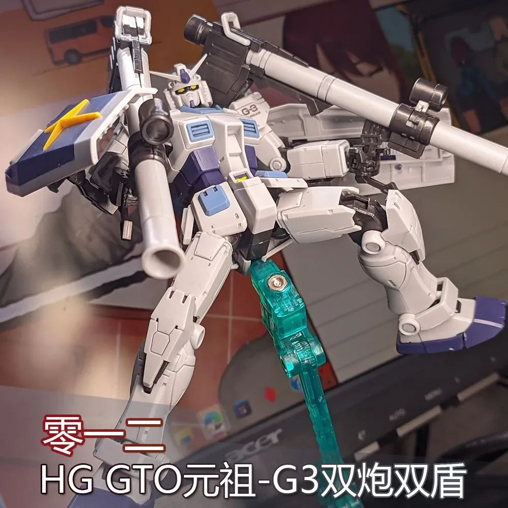 1/44 012 HG GTO 모바일 슈트 애니메이션 피규어 Rx-78-3 G-3 조립 모델 로봇 모델 Pvc GK 컬렉션 동상 모델 장식 장난감 선물