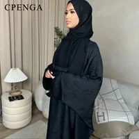 Ensemble de tenues musulmanes de luxe 2 pièces pour femmes, Robe Abaya Hijab Abaya pour Ramadan dubaï, Kaftan de fête islamique, Robe élégante de turquie, 2025 3