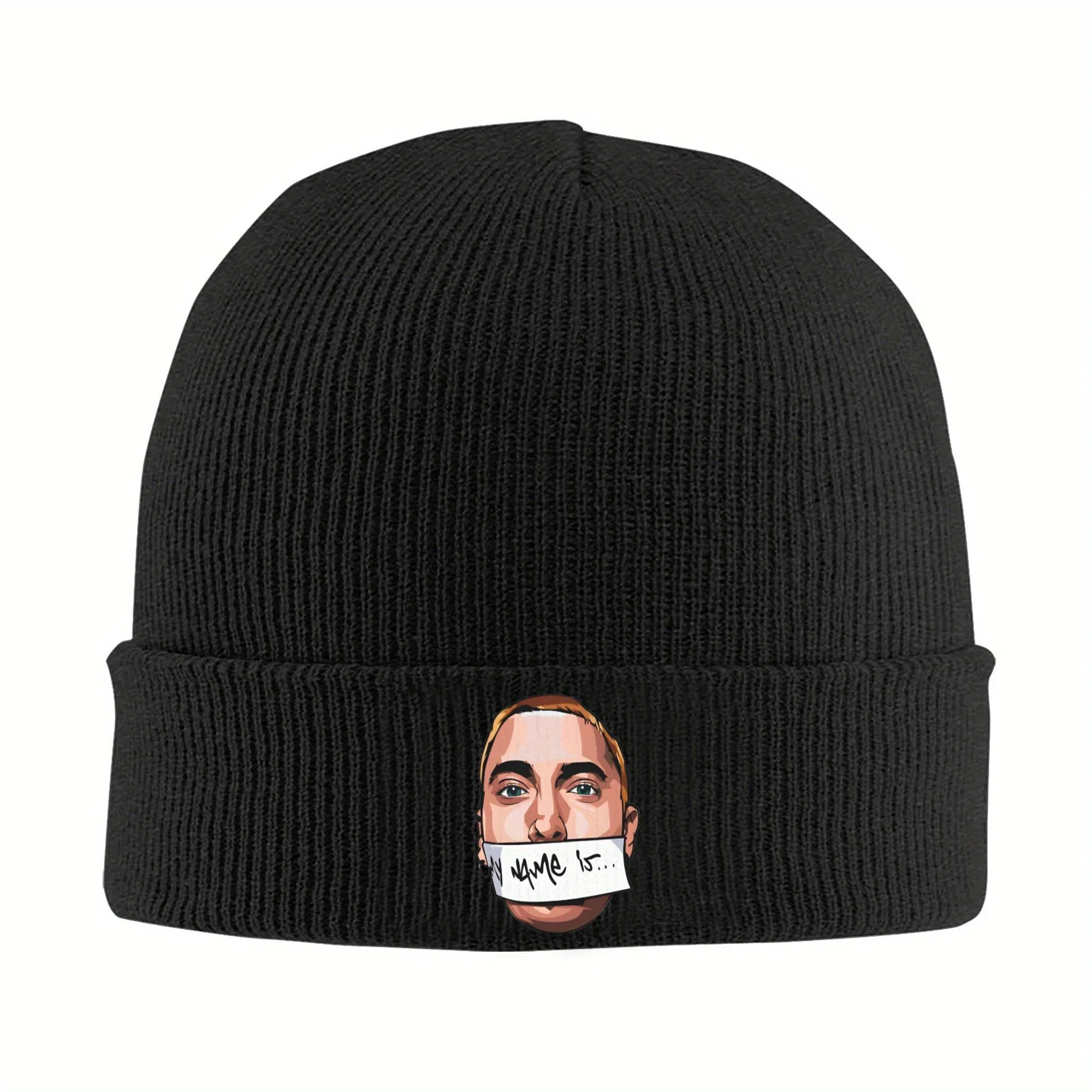 Gorros de punto Eminem Tutt para mujeres y hombres, gorros de otoño e invierno, gorro acrílico de rapero Hip Hop, gorra de melón