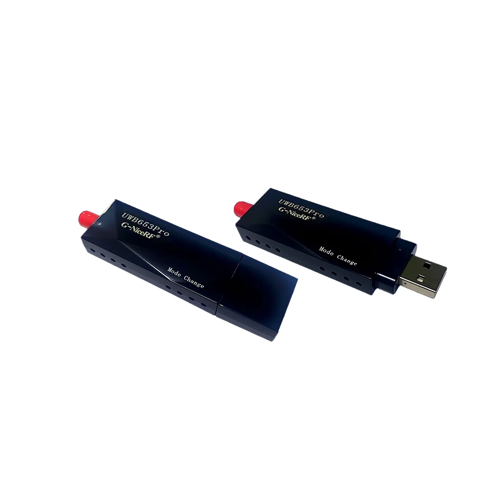 

2 шт. USB-модули UWB653pro с интерфейсом USB, током сна 0,5 Вт μA-класса, высокоточным позиционированием, определением расстояния и передачей данных.