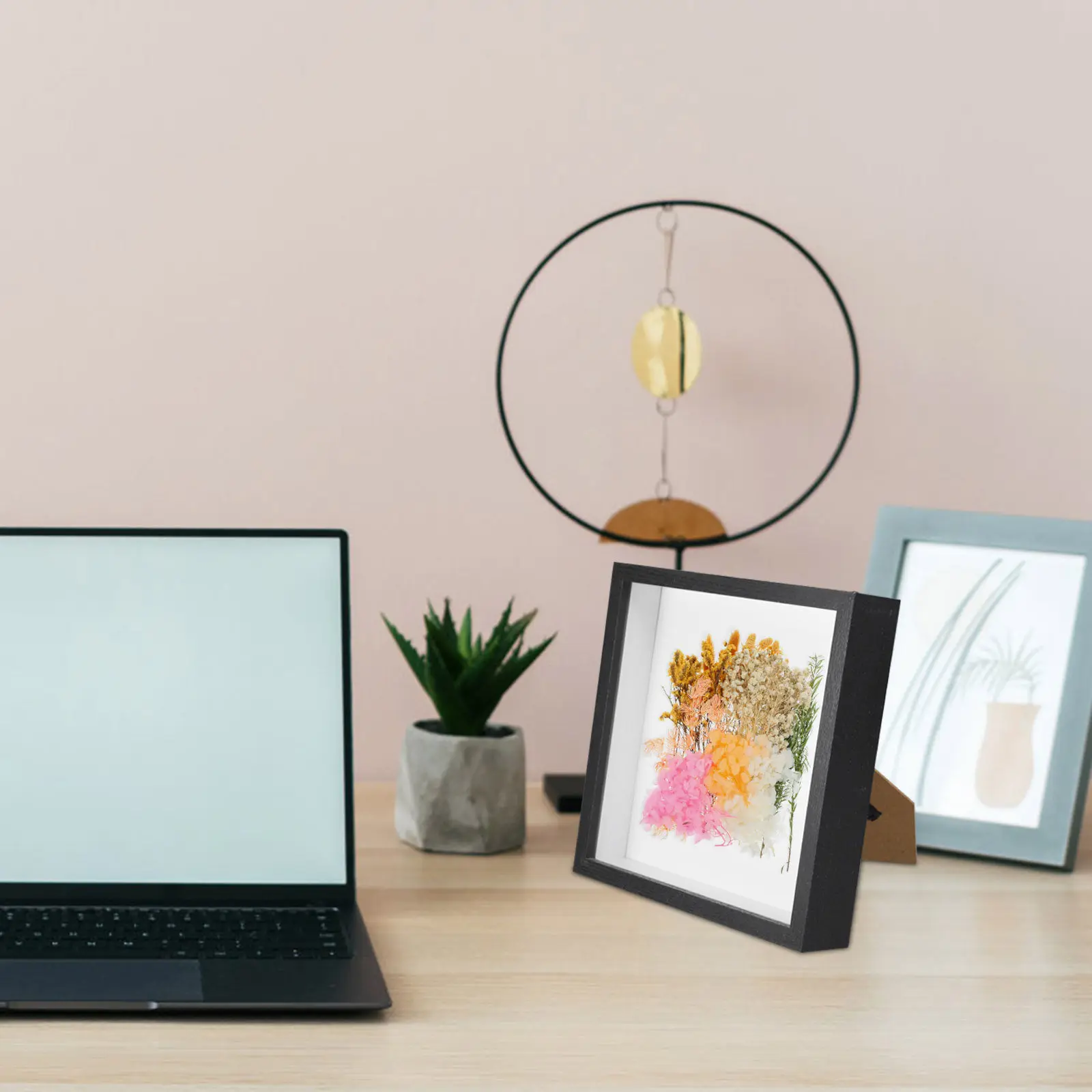 Pressed Flower Shadow Box Frame – Hollow Design Display for Dried Plants, Butterflies, Desktop or Wall Art
