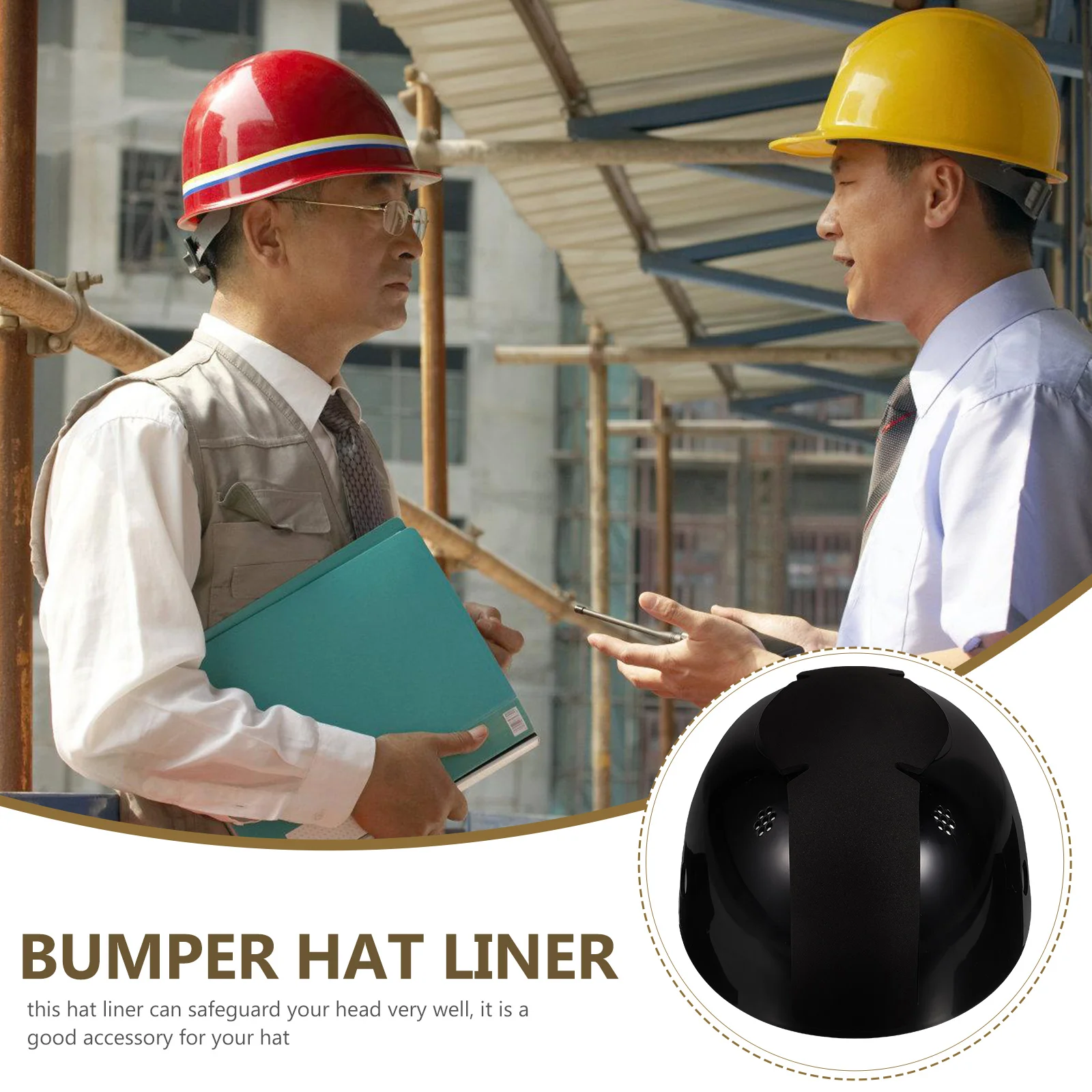 

Hard Hat Protective Sports Cap Shell Universal Insert Liner Baseball Outdoor Black Inserts