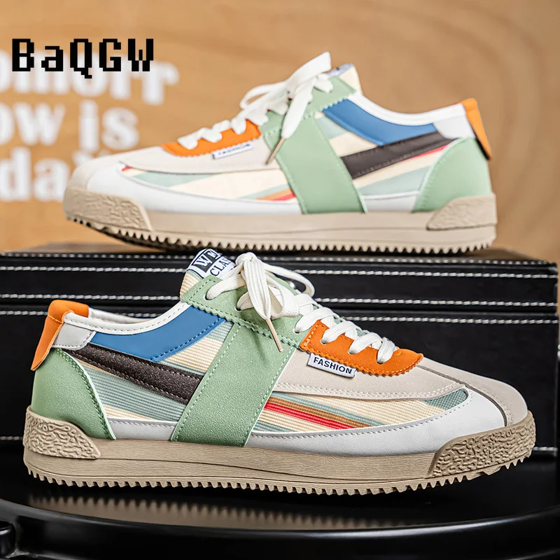 

Кроссовки 2026 в стиле ретро с цветовыми блоками, на мягкой подошве, стильные, дышащие, низкие, повседневные, для мужчин и женщин, для ежедневных поездок и уличного стиля