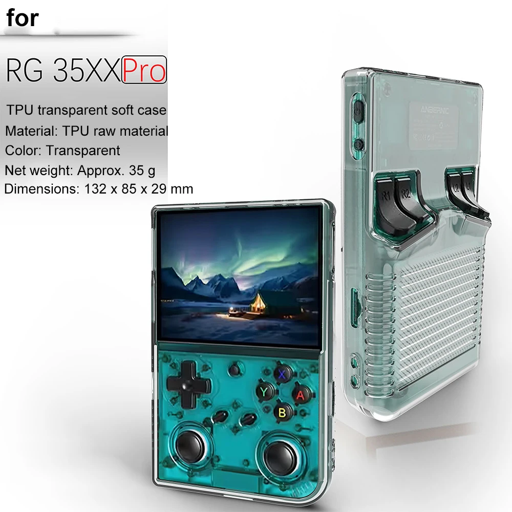 

For ANBERNIC RG 35XXPRO Protective Case Game Console Special TPU Case Full Package Fit Thin Anti-seismic Anti-fall Special Case