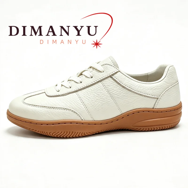 DIMANYU Men German Trainers Genuine Leather Sneakers Man Flat Casual Walking Shoes Vintage Daily Sneakers Shoes Men