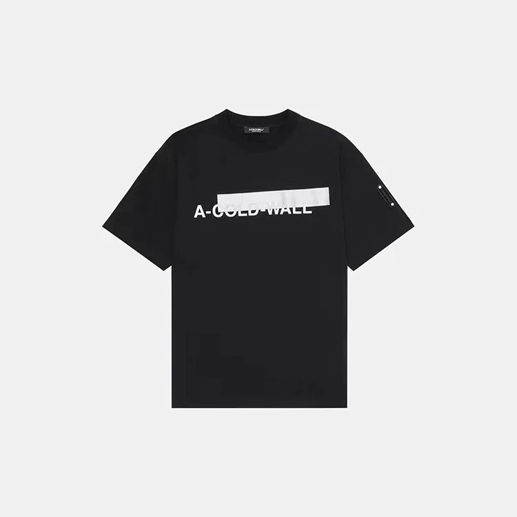 Hochwertiges ACW Logo Bürstendruck High Street Oversized Casual Fashion Kurzarm-T-Shirt Herrenbekleidung Damenbekleidung