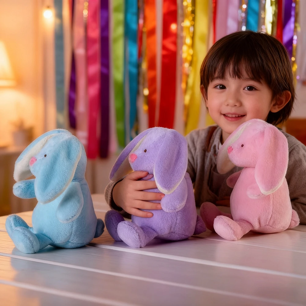 Mini-Häschen-Kaninchen, gefülltes Plüsch-Stofftier für Babys, Kinder, Ostergeschenk – umarmbares kuscheliges Plüschtier für Kinder