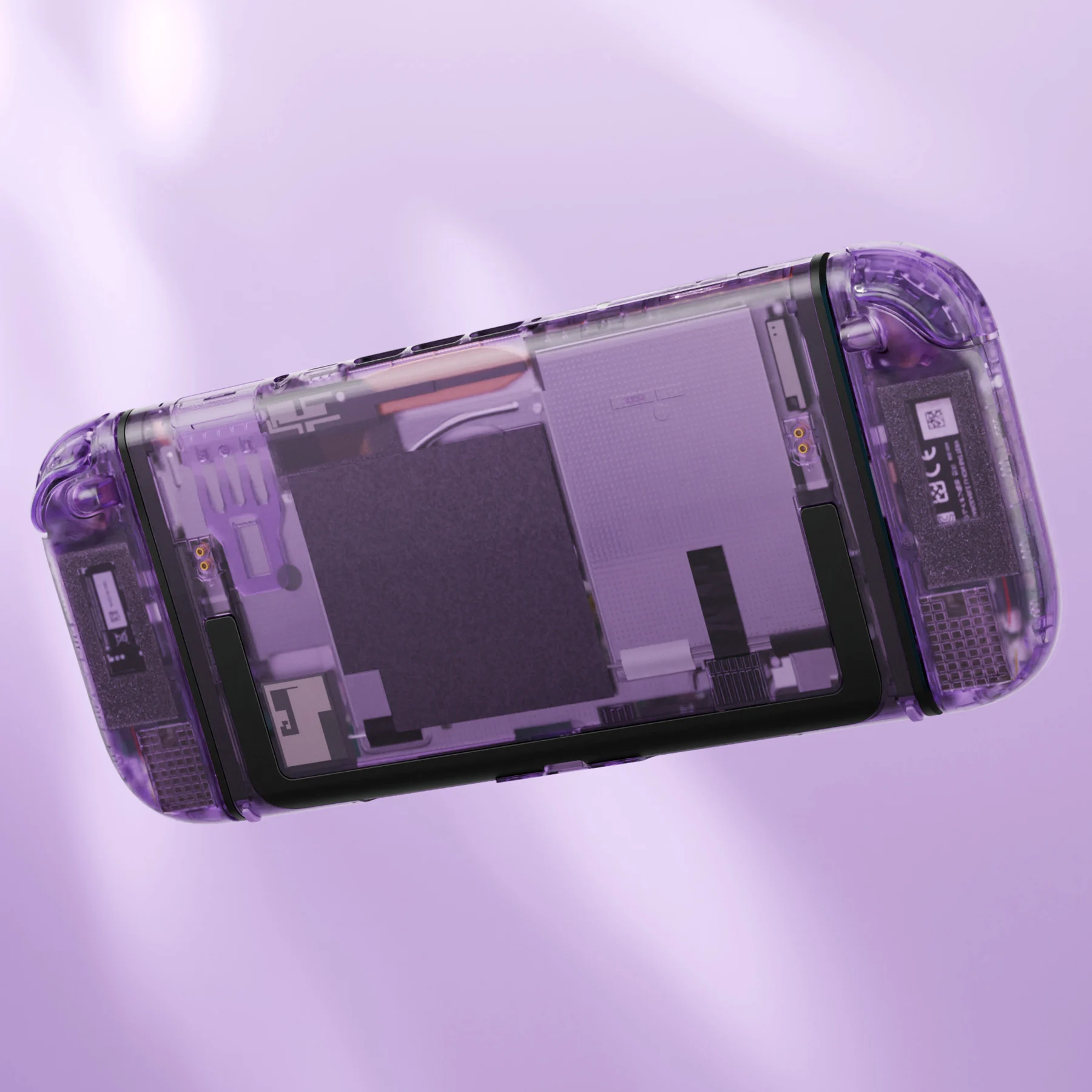 eXtremeRate dla Nintendo Switch 2 DIY Zestaw do samodzielnego montażu obudowy z przyciskami, pełny zestaw obudowy z przyciskami do Joycon 2 - Przezroczysty Czarny — zdjęcie produktu 4