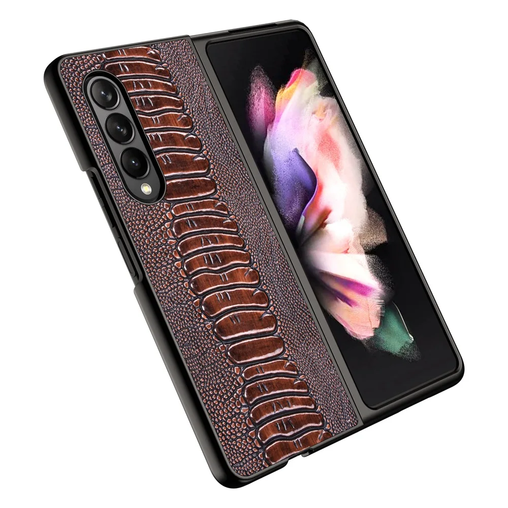 

Suitable for SAMSUNG Samsung Galaxy Z Fold3 Flip 3 4 Phone Case Crocodile Skin Genuine Leather Cover