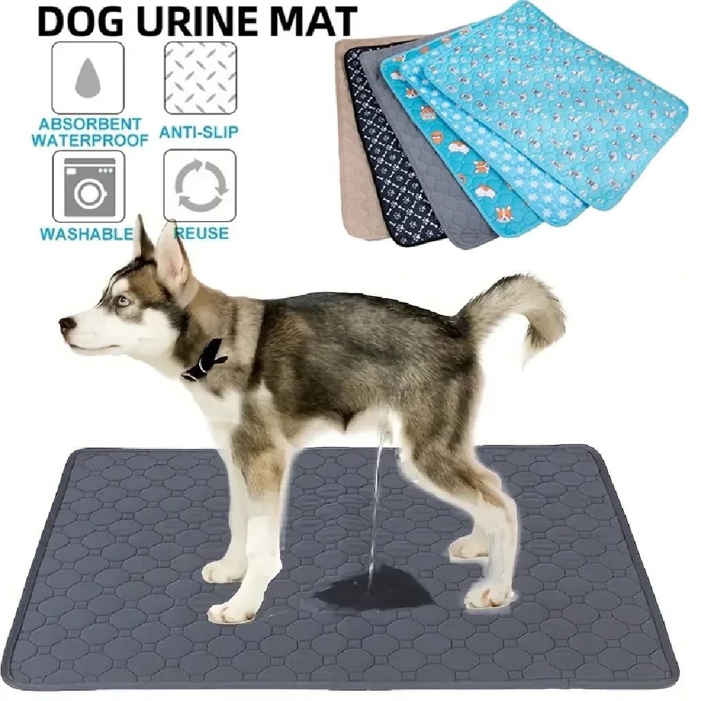 

Dog Urine Pads Washable Reusable Anti Slip Pet Pee Pad Puppy Training Pad Pet Bed Urine Mat for Car Seat Cover Pet Supplies