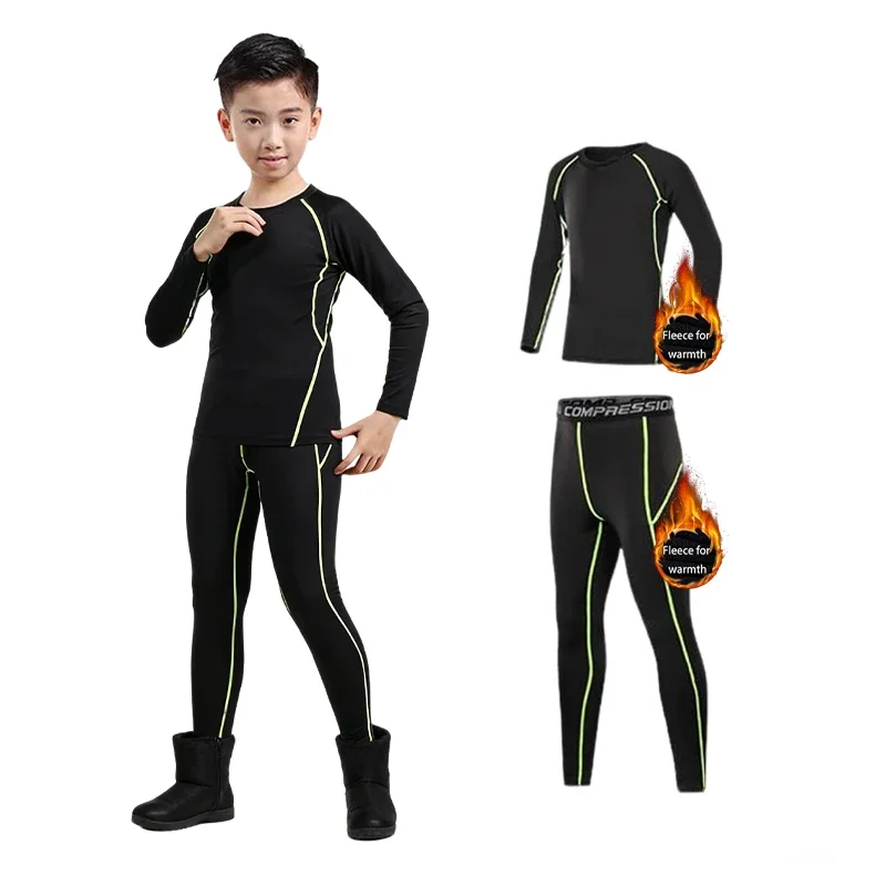 

2025 Warm children's clothing, highly elastic and sweat-absorbent, soft and breathable, for basketball and running