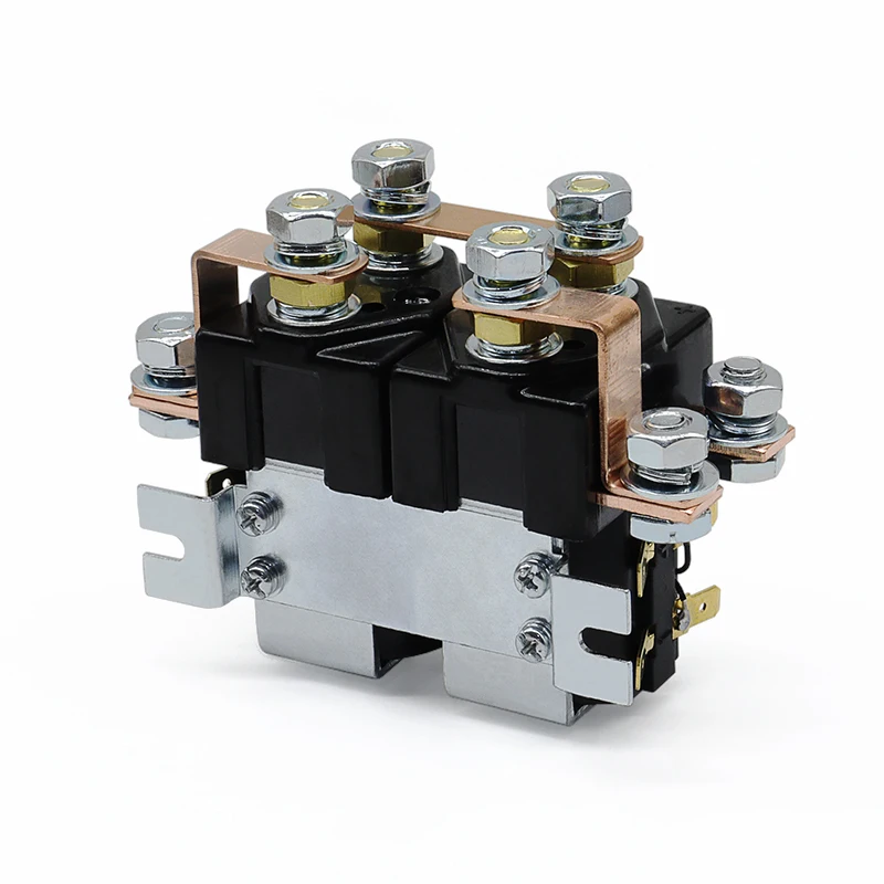 24VDC المزدوج لفائف التبديل الاتصال للمركبة الكهربائية CZWH100A-2T 100A DC المقاولين 2NO2NC