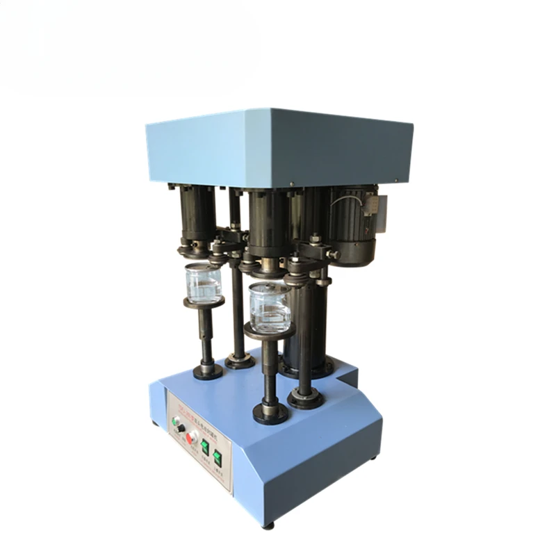 Semi-Automatic Double Head Round Aluminium Beer Plastic PET Tuna Tin Paper Beverage Drink Can Sealing Closing Machine TDFJ-260
