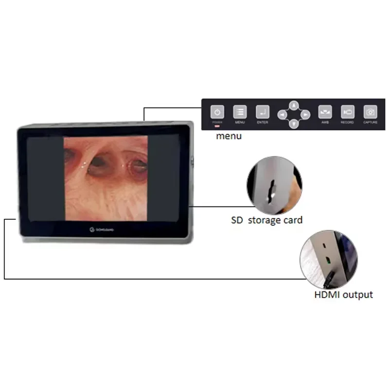 Medical Veterinary Endoscope Flexible For Cat And Dog Bronchscopy 2.8mm Diameter Veterinary Portable Animal Endoscope