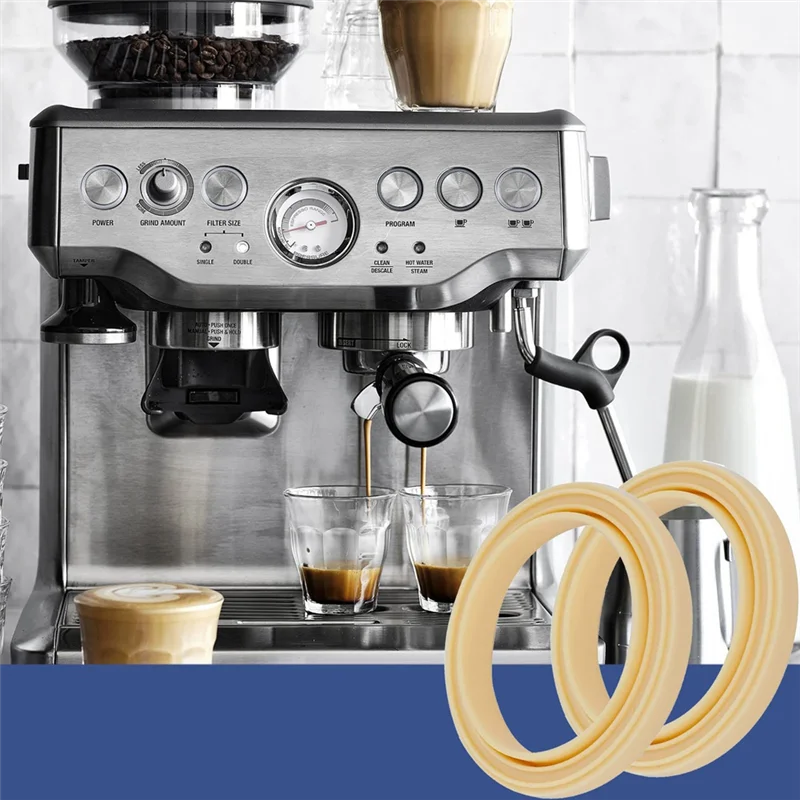 Aparatos de compras Junta de 5 piezas Gel de sílice beige-amarillo para máquina de café expreso Breville 878/870/860/840/810/500/450/ Sage 500/