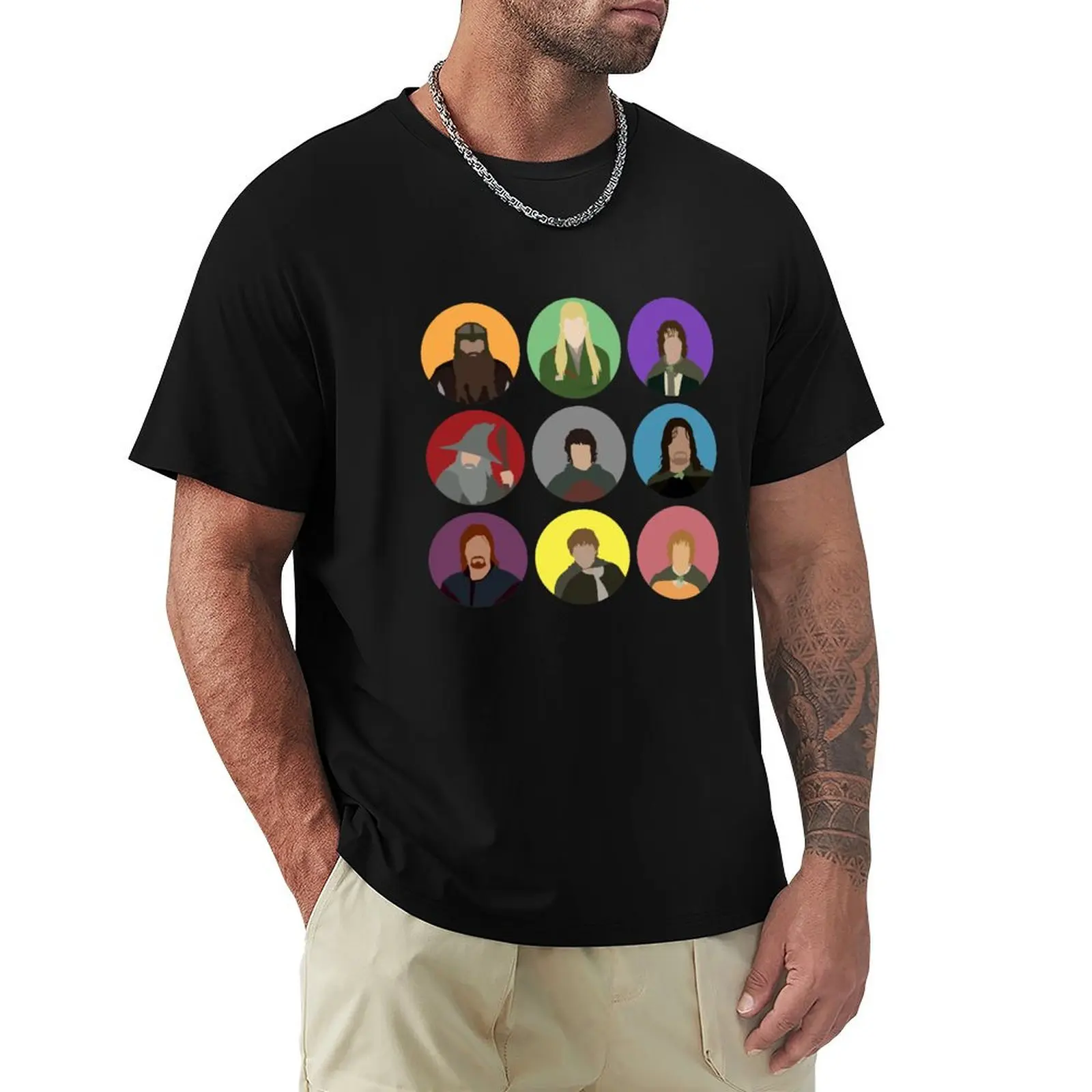 Nine Companions T-Shirt Relaxed Casual Short Sleeve Tee