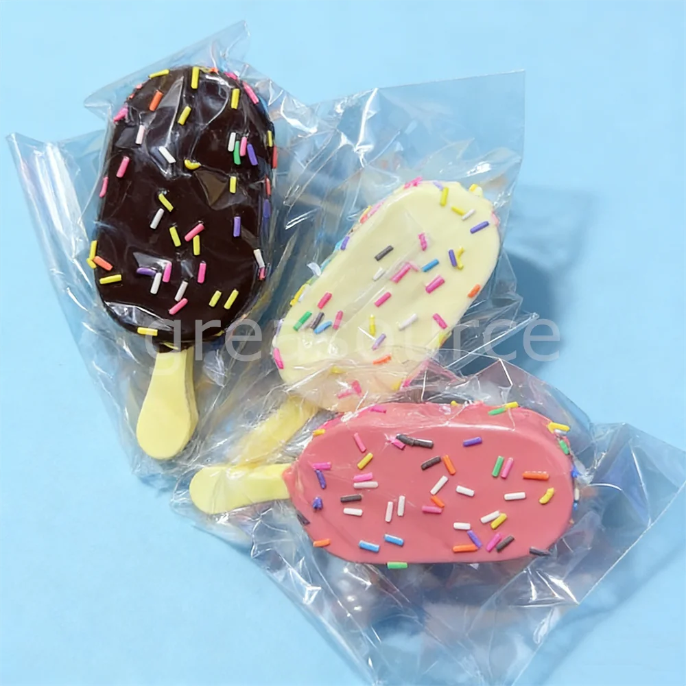 5inch 1pc Squishy Collection Holiday Cutes Cafe Realistic Popsicle Model Gift Slow Rebound Toys Ice Lolly Candy Play Myasthenia