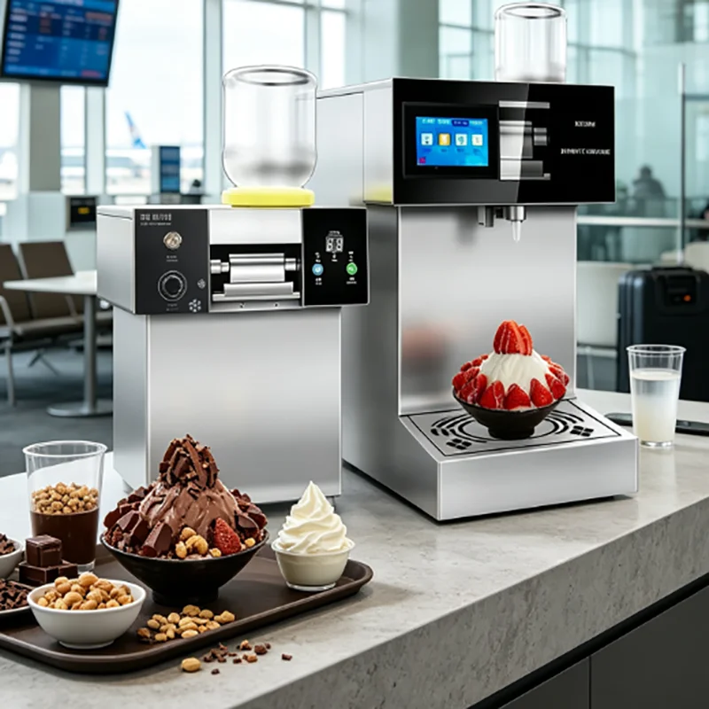 Large Scale Commercial Snowflake Machine Ice Crusher Multifunctional Electric Snow Cone Machine