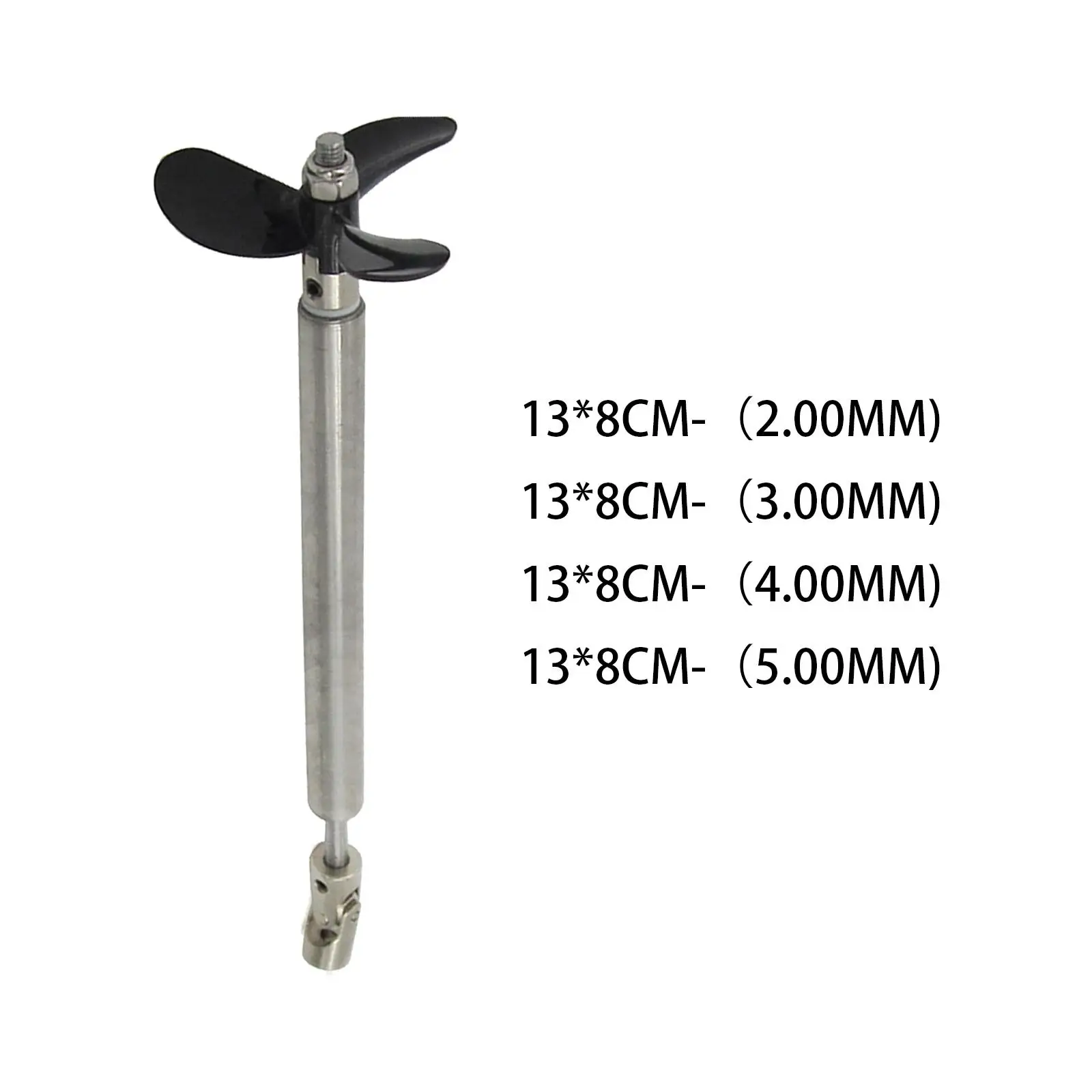 Stainless Steel RC Boat Drive Shaft Assemble Kit,36mm Propeller,80mm Sleeve,130mm Shaft Replacement Parts