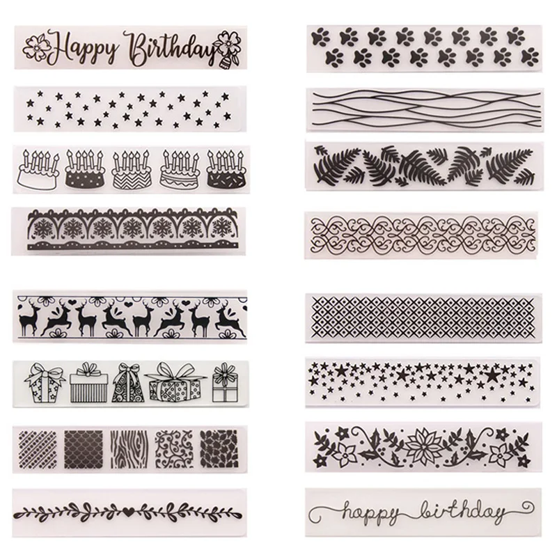 15x3cm New Design Plastic Embossing Folder Template for DIY Scrapbooking Craft Photo Album Card Holiday Handmade Decor Supplies