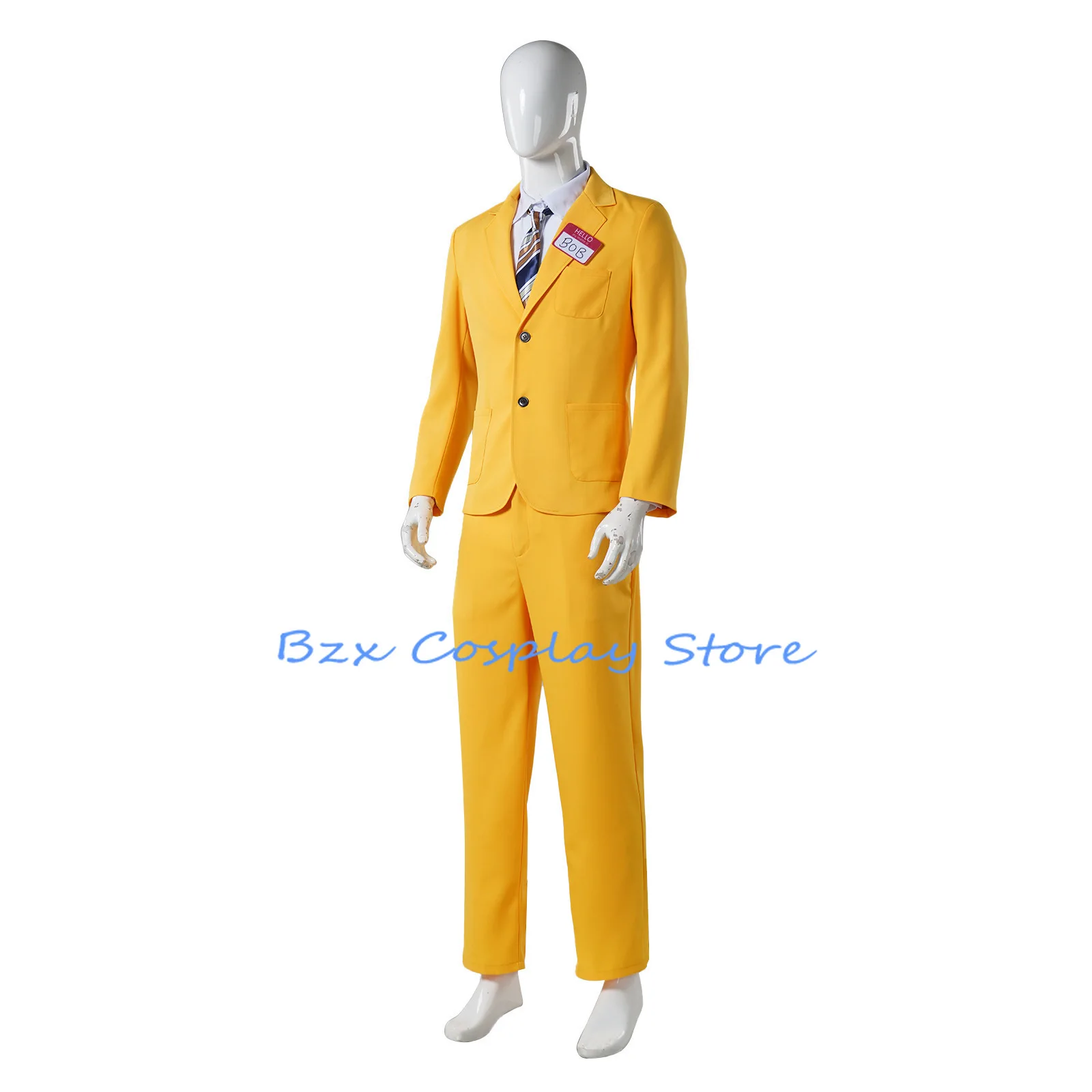 The Beatles 2 Cosplay Anime Strange Grand Mage BOB Costume Yellow Uniform Coat Mask Suit Halloween Party Clown Outfit for Man