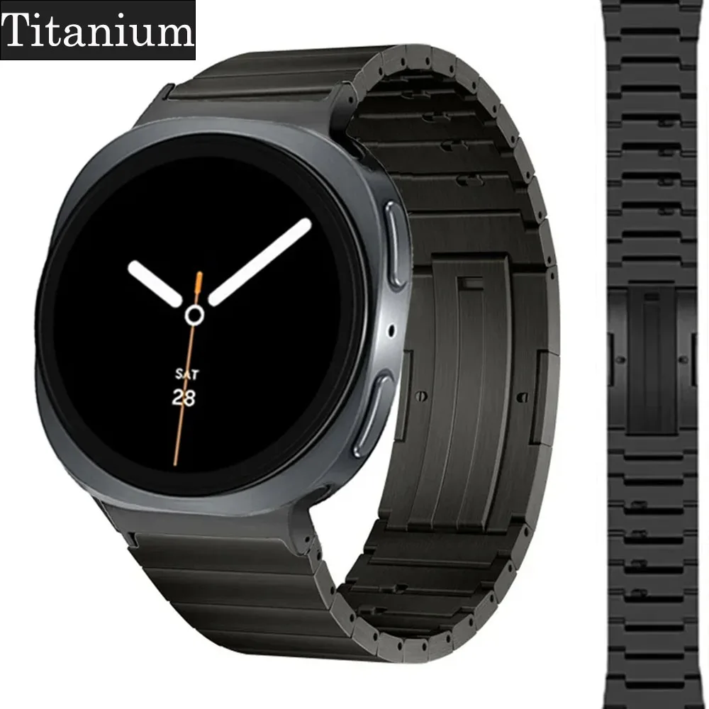 

Quick Release Titanium Metal Strap for Samsung Galaxy Watch 8 40mm 44mm Classic 46mm Wristband for Galaxy Watch Ultra 2025 47mm