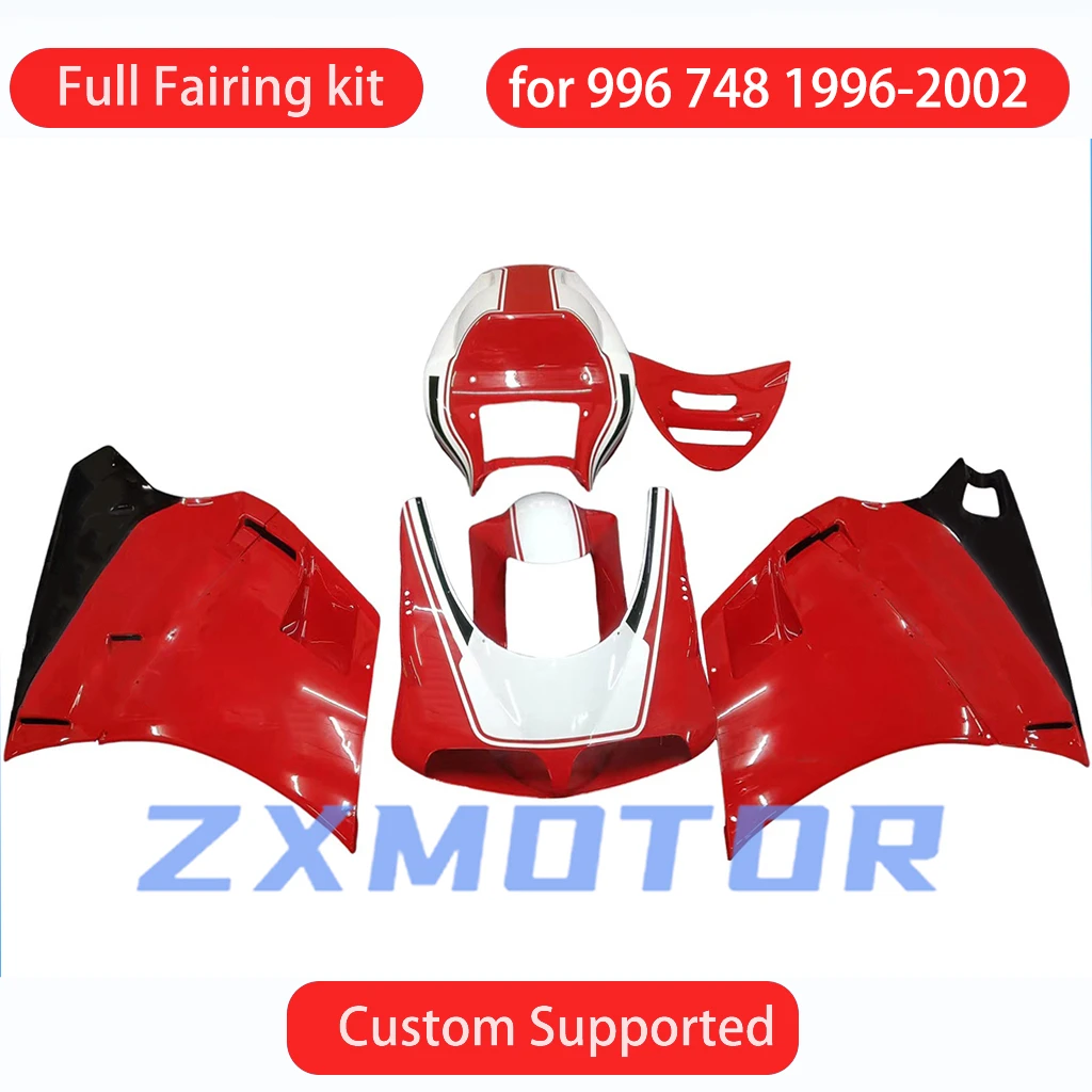 For DUCATI 996 1996 1997 1998 1999 2000 2001 2002 Red Fairing Kit 748 96-02 Free Custom Motorcycle Aftermarket Fairings