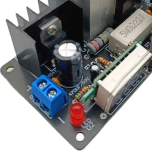LM317 Power Supply Voltage Regulator Module Voltage Adjustable Module 3A with Voltage Display and Short Circuit Protection