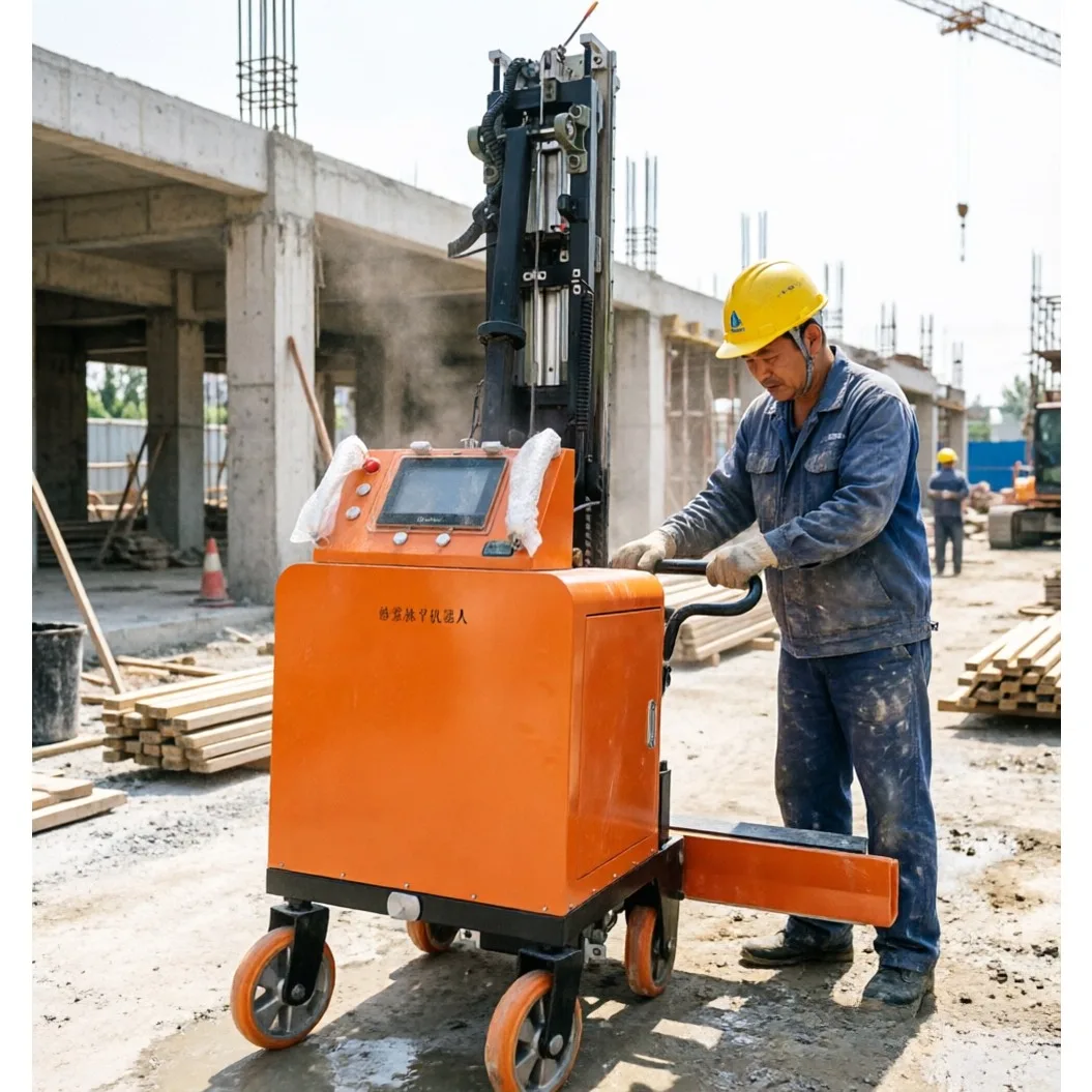 Wall Screeding Machine Intelligent Auto Lifting System Uniform Plaster Thickness Apartment Indoor Cement Sand Equipment
