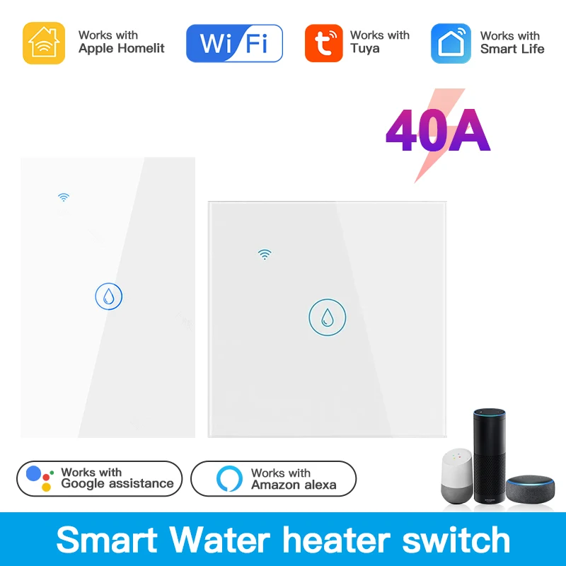 

40A Homekit Smart Wi-Fi водонагреватель котла сенсорный переключатель кондиционер свет синхронизации ЕС США Бразилия настенное приложение для Alexa Google Home