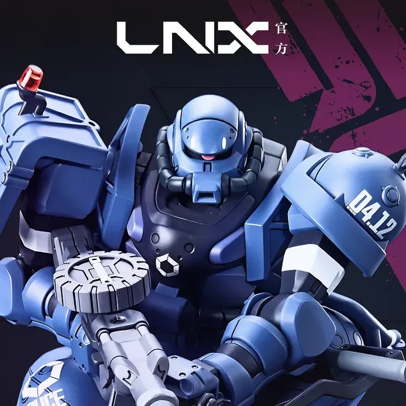 LNX HG 1/144 Military Police Zaku Model Kit High Precision Water Decal Bandai Style Plastic Assembly Figure Toy Gift