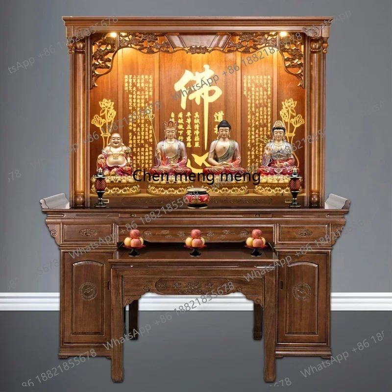 Incense Burner Table Large Altar Bodhisattva Worship Table Buddha Shrine Altar Cabinet